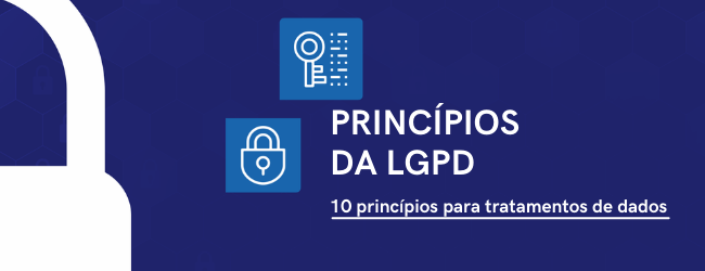 10 princípios para tratamentos de dados com a LGPD